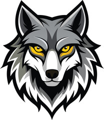 Wolf head vector