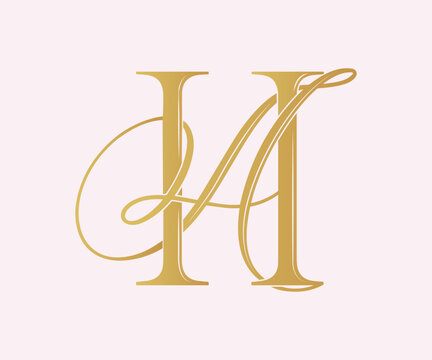 AH,HA,  logo AH, Letter AH,monogram AH, vector, logo, Wedding Monogram Initials, Wedding Logo, Wedding Monogram,Logo Design