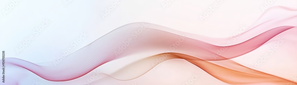 Poster abstract fluid wave background with smooth curves and gradient colors. perfect for modern designs, p