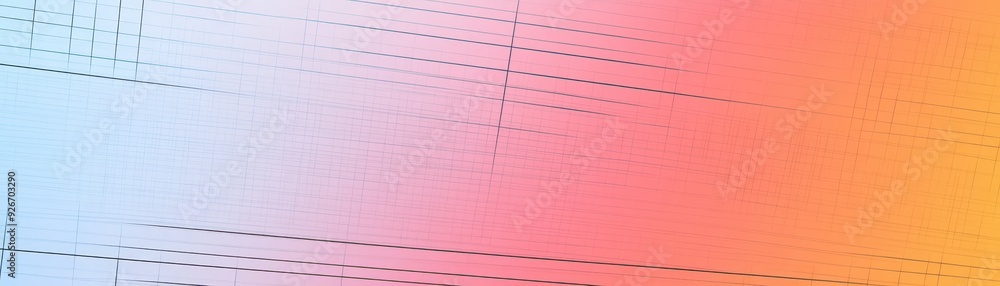 Poster abstract gradient background with blurred lines and vibrant colors of blue and red. perfect for mode
