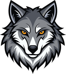 Wolf head vector