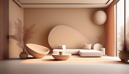 Minimalist Interior Design with a Beige Color Palette