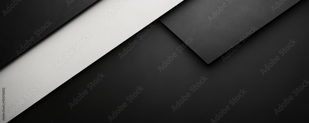 Aufkleber minimalist abstract background with black and white geometric shapes creating a modern and elegant d