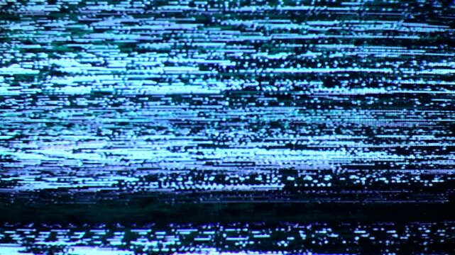 Defects and interference of the video signal. The effects of noise and malfunction of the TV, computer. Glitches and static noise background of video transmission tv white noise static loop 