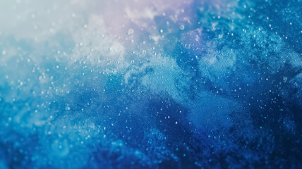 Obraz premium Blurred grainy gradient blue background noise texture.