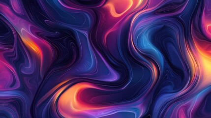 Obraz premium A seamless abstract design with smooth, intersecting lines in a vibrant, fluid pattern.