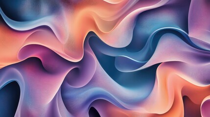 Obraz premium A seamless abstract design with smooth, intersecting lines in a vibrant, fluid pattern.