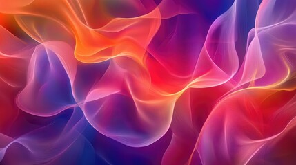 Obraz premium A vibrant abstract background featuring fluid, intersecting lines in a flowing, colorful pattern.