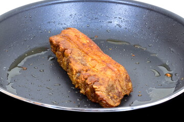 fried delicious chicharron carnudo or fried pork skins