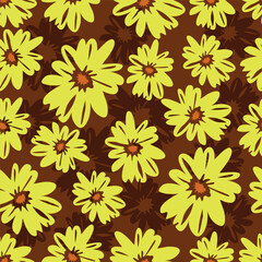 Textile and digital seamless floral vector design
