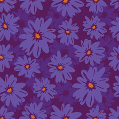 Textile and digital seamless floral vector design