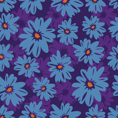Textile and digital seamless floral vector design