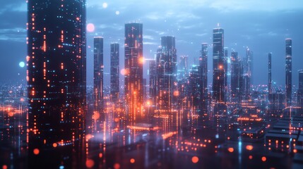 Fototapeta premium Futuristic Cityscape