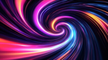 Abstract Spiral with Vibrant Colors