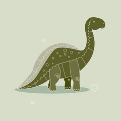 dinosaur cartoon  vector design background