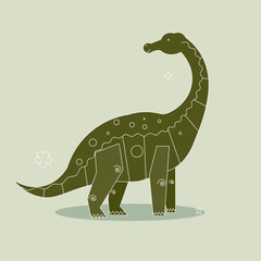 dinosaur cartoon  vector design background