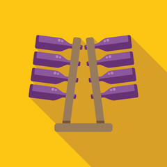 Wooden wine rack is holding bottles storing wine in a wine cellar