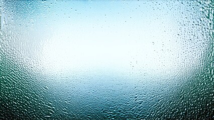 drops on glass, evening, night, blue background