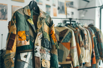 Fototapeta premium Patchwork Jacket on Display