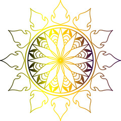 Seamless vector mandala pattern design for background, Circular pattern in the form of a mandala. Henna tatoo mandala. Mehndi style