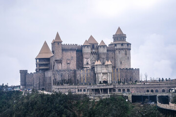 Fototapeta premium Da Nang Ba Na Hills architecture castle
