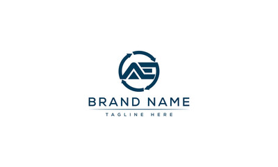 Logo design letter AE . Elegant modern. Vector template.