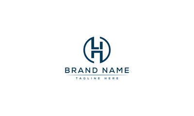 Logo design letter LH . Elegant modern. Vector template.