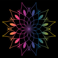 Seamless vector mandala pattern design for background, Circular pattern in the form of a mandala. Henna tatoo mandala. Mehndi style