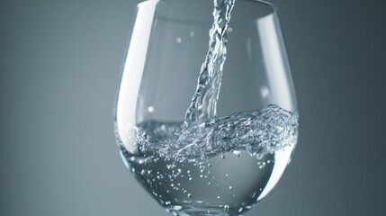 Water Pouring into a Glass