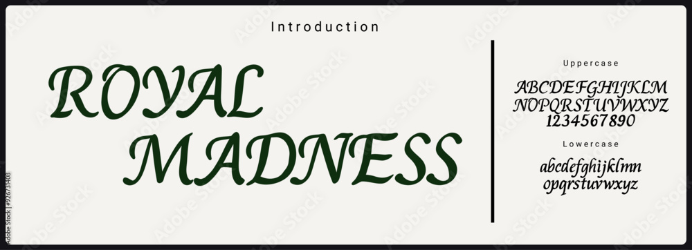 Aufkleber elegant font uppercase lowercase. elegant script font classic lettering minimal fashion designs. typ