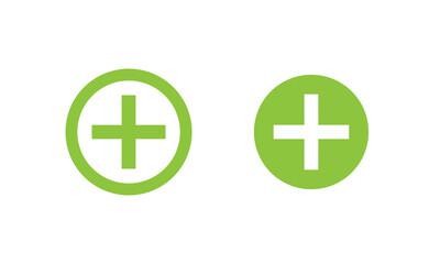 Obraz premium Plus Icons set. Add plus icon. Addition sign. Medical Plus icon
