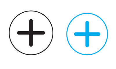 Fototapeta premium More icon. Set of plus icons. Vector illustration.