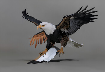 Obraz premium bald eagle in flight