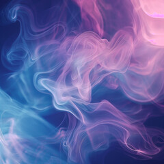 Obraz premium Abstract background with swirling blue and pink smoke Generated with AI