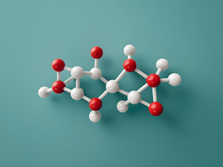 Obraz premium Abstract Structure Background of Molecule Or Atom, molecular structure, structural chemical formula with atoms