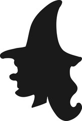 Witch Head Silhouette 