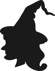 Witch Head Silhouette 