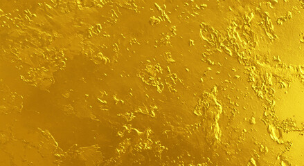 Gold textured background. Vintage textured plaster walls in gold color. Gold texture for background and design.