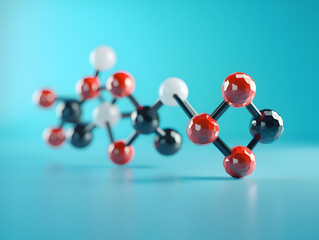 Abstract Structure Background of Molecule Or Atom, molecular structure, structural chemical formula with atoms