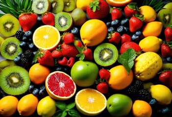 vibrant ingredients refreshing beverages beautifully arranged chic surface showcasing colors textures, aesthetic, artistry, balance, beauty, blend, bright