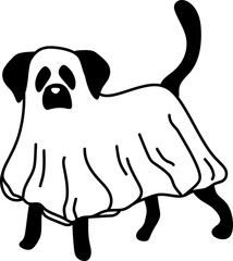 Ghost Dog, Halloween Graphic