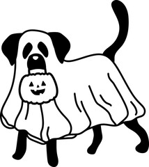 Ghost Dog, Halloween Graphic