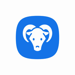 goat domestic animal farm icon