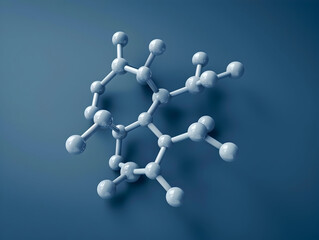 Fototapeta premium Abstract Structure Background of Molecule Or Atom, molecular structure, structural chemical formula with atoms
