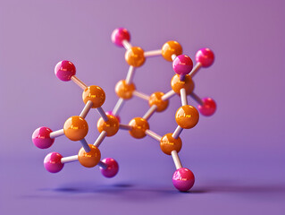 Abstract Structure Background of Molecule Or Atom, molecular structure, structural chemical formula with atoms