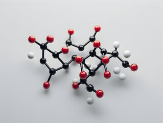 Obraz premium Abstract Structure Background of Molecule Or Atom, molecular structure, structural chemical formula with atoms