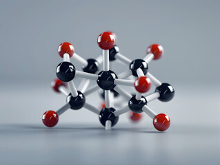 Obraz premium Abstract Structure Background of Molecule Or Atom, molecular structure, structural chemical formula with atoms