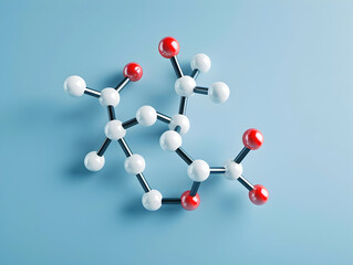 Obraz premium Abstract Structure Background of Molecule Or Atom, molecular structure, structural chemical formula with atoms