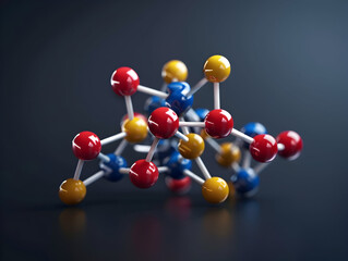 Abstract Structure Background of Molecule Or Atom, molecular structure, structural chemical formula with atoms