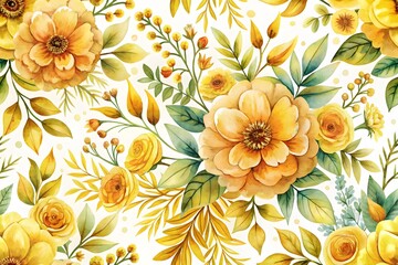 Abstract elegance seamless pattern with floral background
